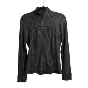 Lululemon Jacket Womens 8 Black Define Jacket Luxtreme Full Zip Thumbholes